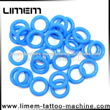 Couleur bleue claire de machine de tatouage Silicone O Ring couleurs mélangées Haute qualité meilleure absorption des chocs